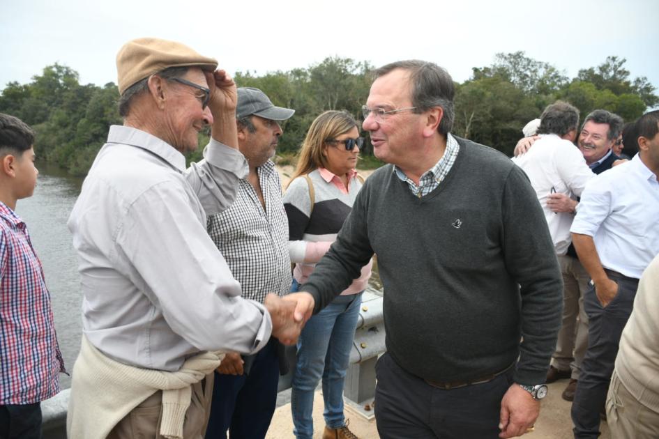 Inauguración de puente Paso del Gordo