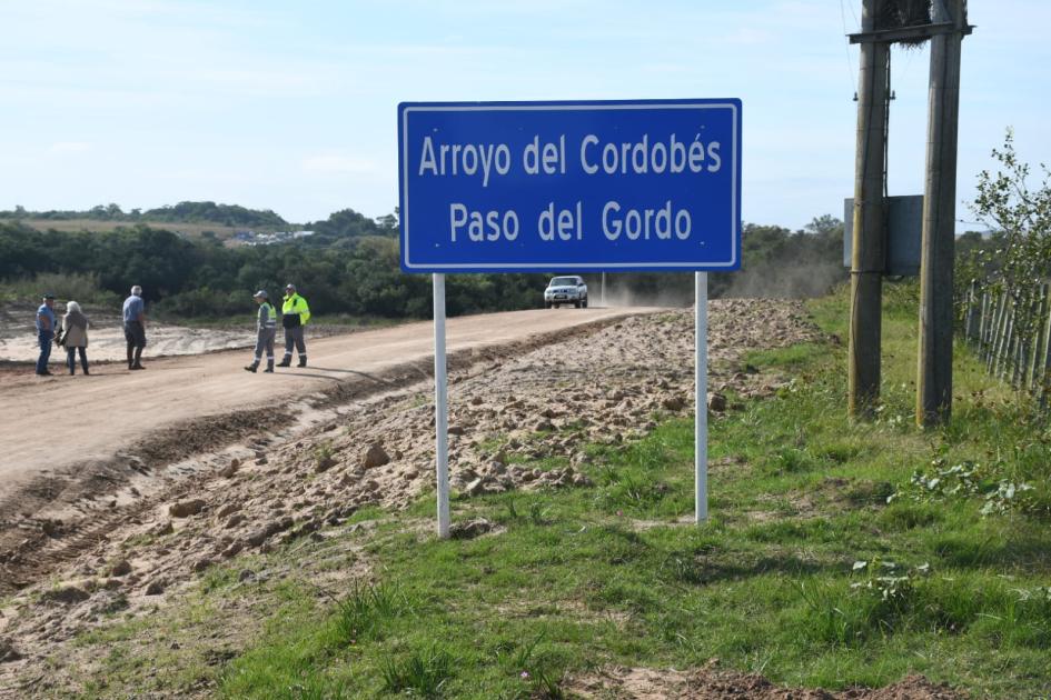 Inauguración de puente Paso del Gordo