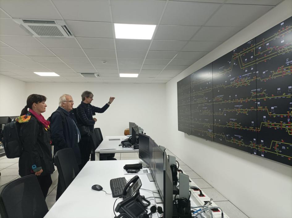 Visita al Centro de Control de Tráfico Ferroviario Visita al Centro de Control de Tráfico Ferroviario