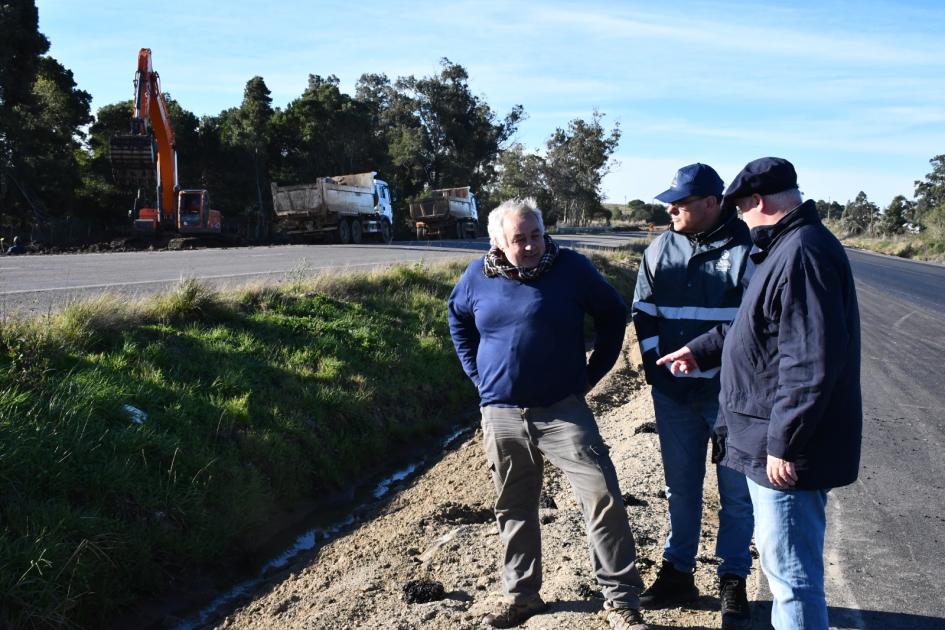 Recorrida por obras de doble vía en ruta 9 Recorrida por obras de doble vía en ruta 9