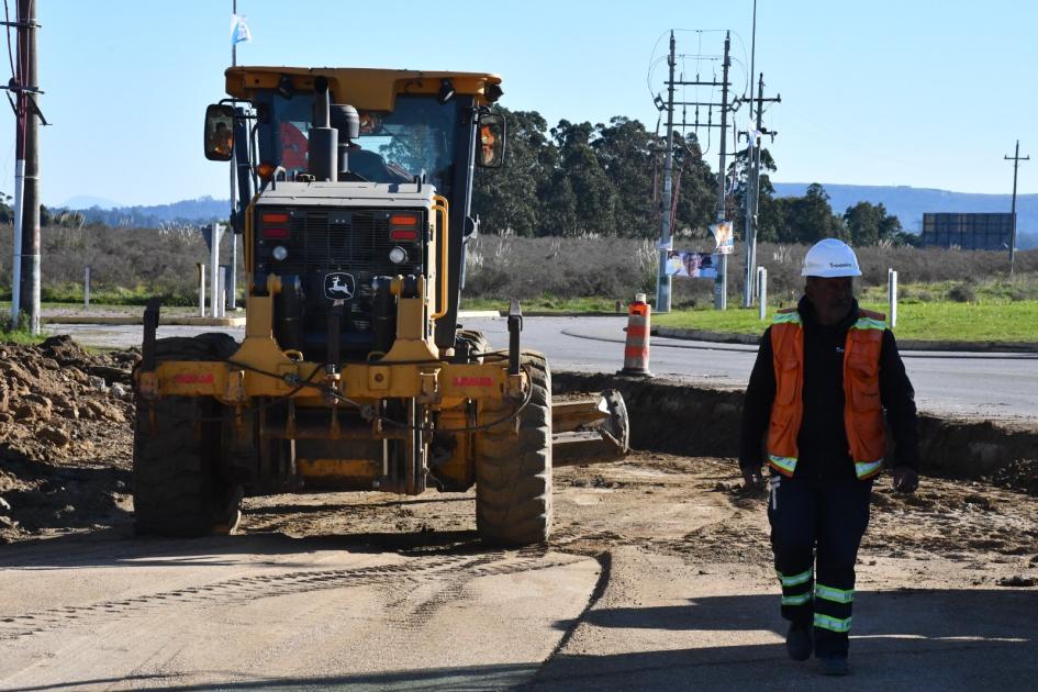 Recorrida por obras de doble vía en ruta 9 Recorrida por obras de doble vía en ruta 9