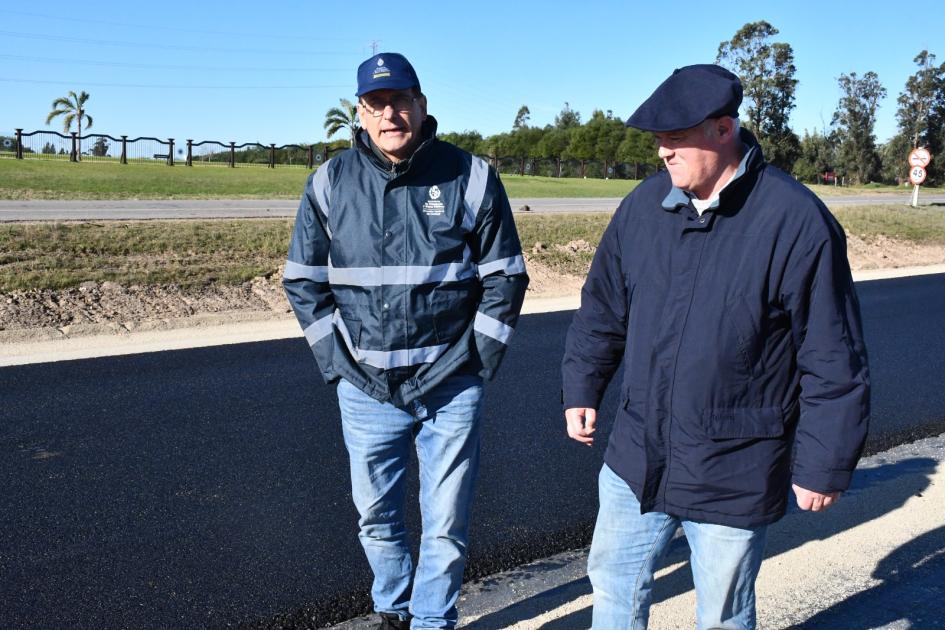 Recorrida por obras de doble vía en ruta 9 Recorrida por obras de doble vía en ruta 9