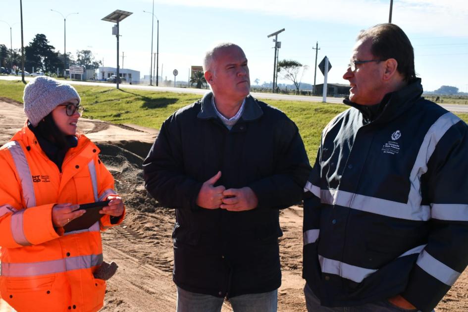 Recorrida por obras en rutas de Rocha y Maldonado Recorrida por obras en rutas de Rocha y Maldonado