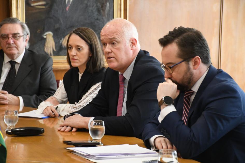 Reunión en Cancillería, entre representantes del gobierno de Uruguay y Brasil Reunión en Cancillería, entre representantes del gobierno de Uruguay y Brasil