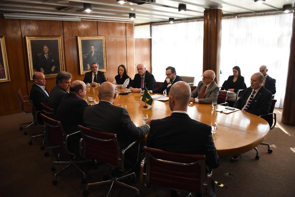 Reunión en Cancillería, entre representantes del gobierno de Uruguay y Brasil Reunión en Cancillería, entre representantes del gobierno de Uruguay y Brasil
