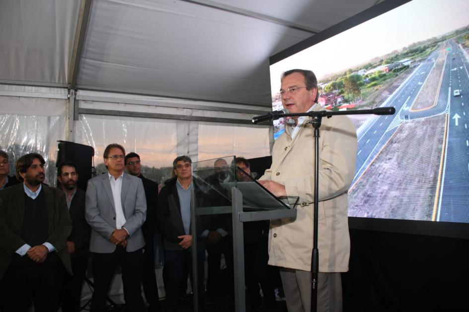 Inauguración del intercambiador y las obras de rehabilitación en la ruta 5