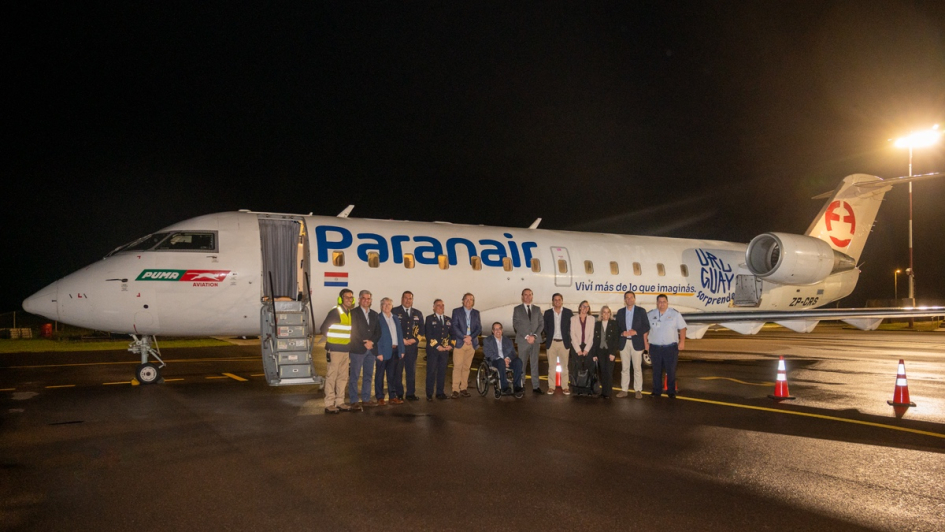 vuelo inaugural de la nueva ruta doméstica entre Montevideo y Rivera. vuelo inaugural de la nueva ruta doméstica entre Montevideo y Rivera.