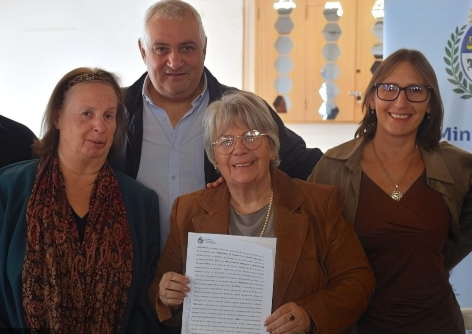 Instituciones de Canelones y Florida fueron beneficiadas por Convenios Sociales.