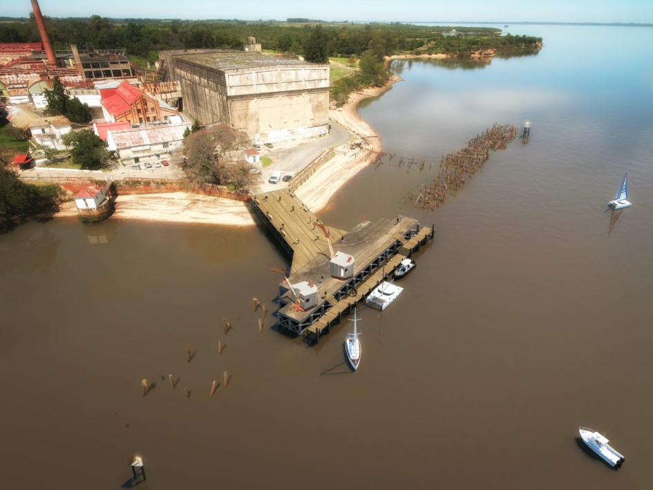 Reinicio de obras en el muelle del histórico Frigorífico Anglo