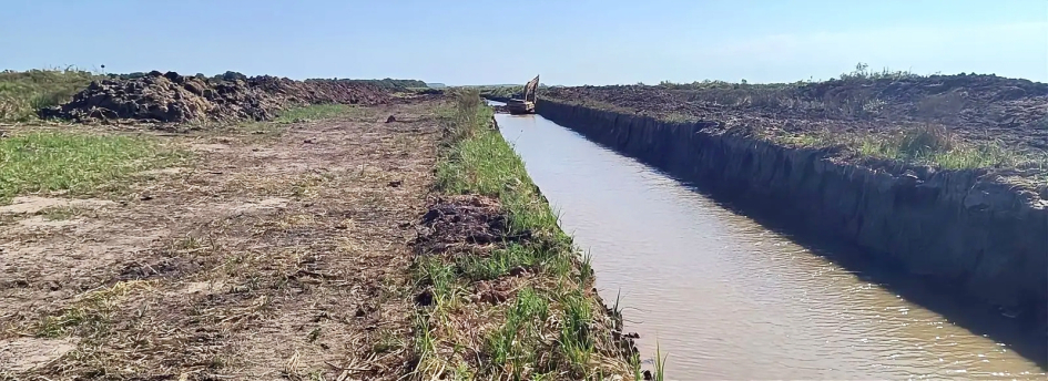 Obra “Compuertas y Canal Laguna Negra” alcanza un 76% de avance