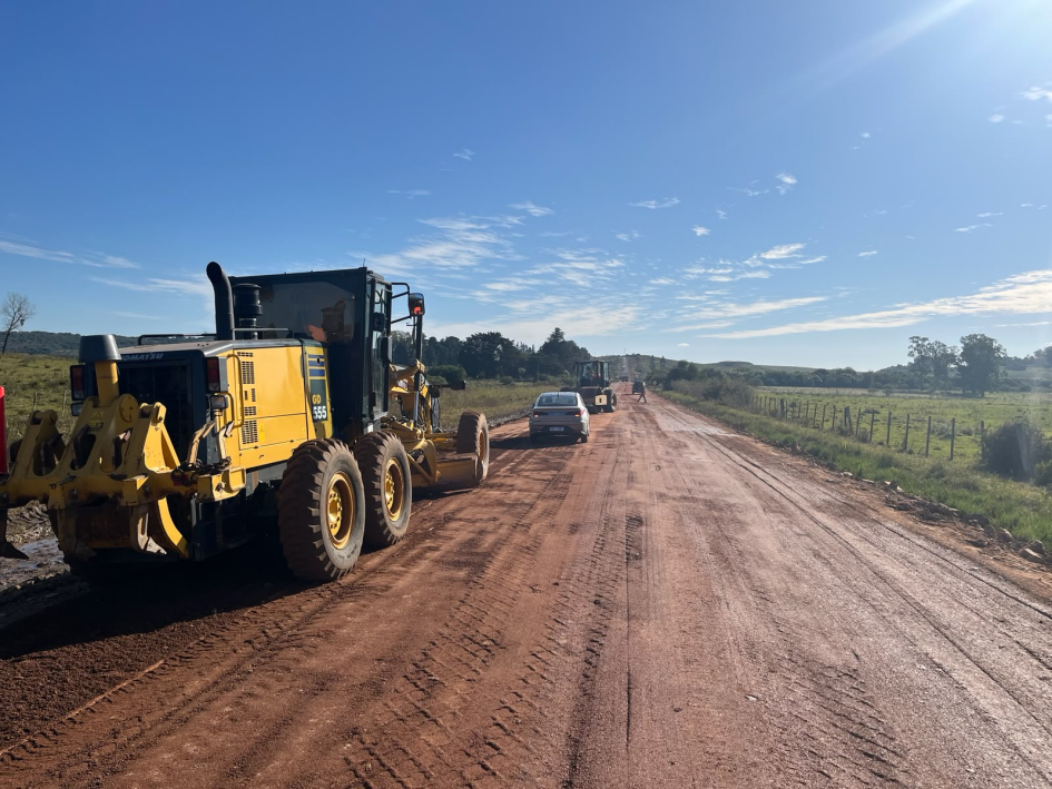 Avanzan las obras viales en la Ruta 31 Tacuarembó - Salto