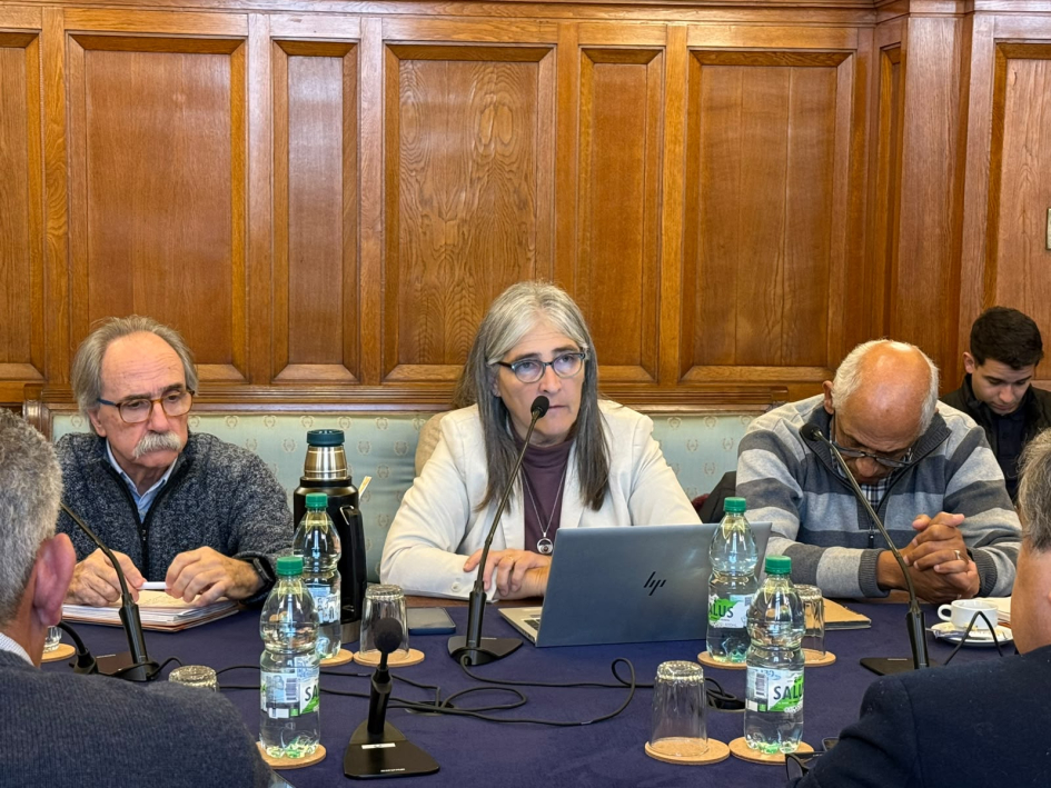 Lucía Etceverry en Comisión de Transporte y Obras Públicas de la Cámara de Senadores