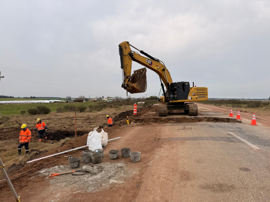 Iniciaron mejoras viales en la Ruta 6, en Florida