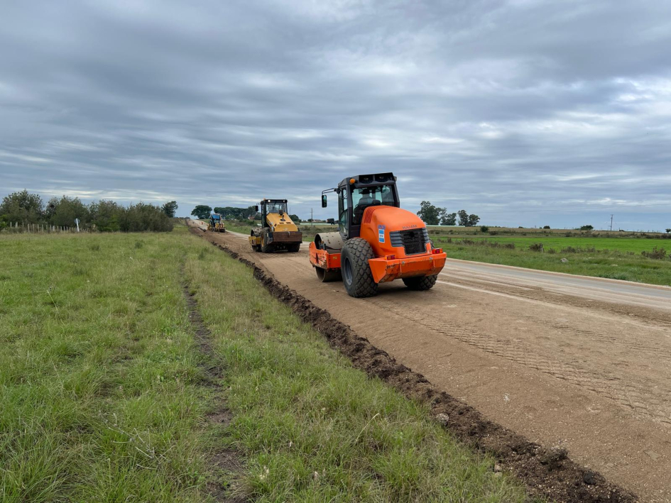 Avanzan las obras de infraestructura vial en Ruta 12 entre Tala y San Ramón
