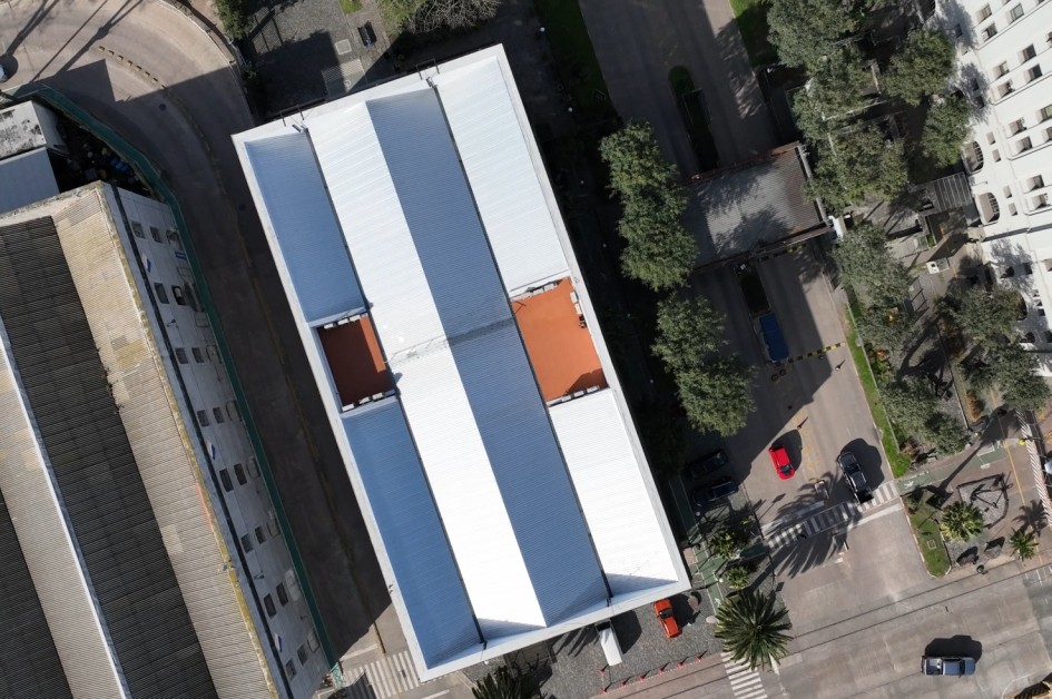 Cubierta del edificio del MINTUR