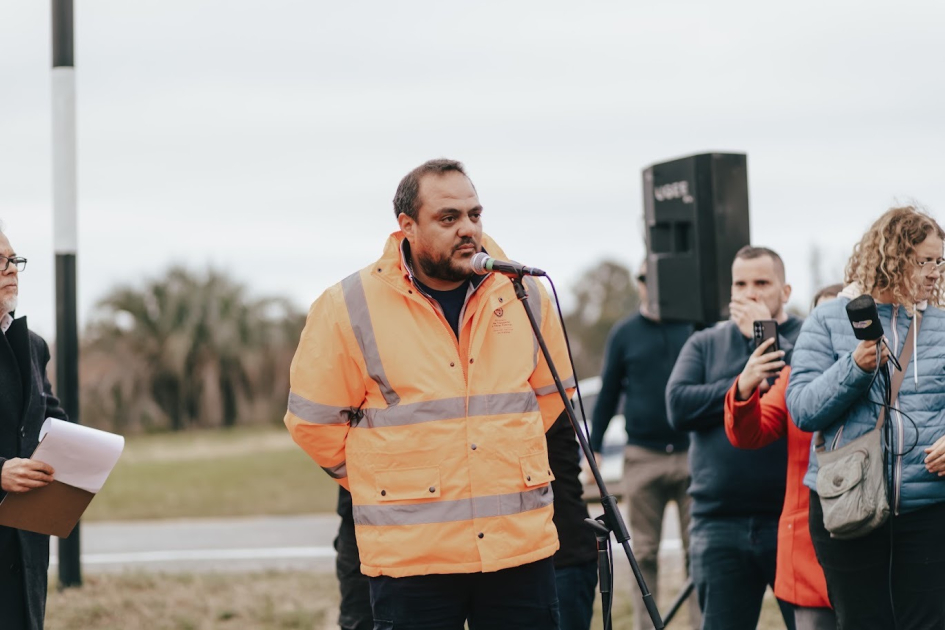Se inauguró la primera etapa de obras en la Ruta 4