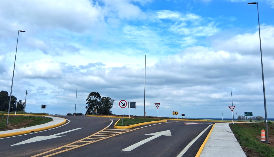 Se iluminó la intersección de las rutas 7 y 41 Se iluminó la intersección de las rutas 7 y 41