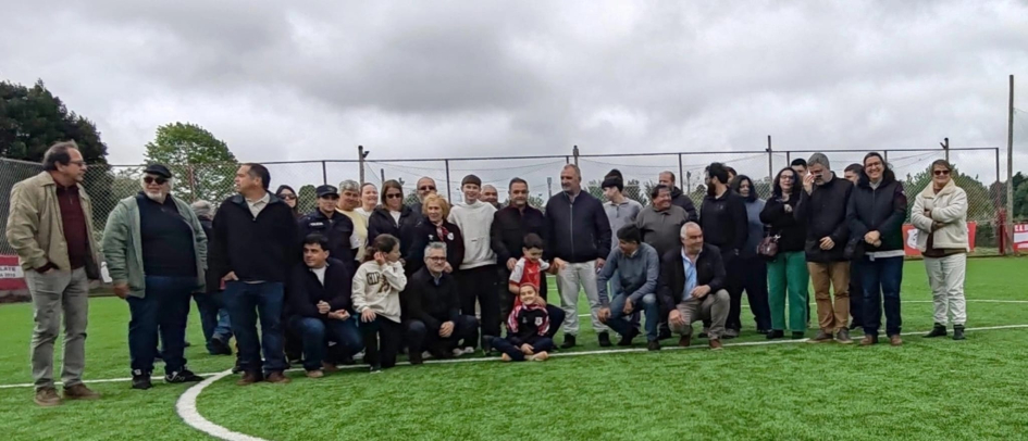 Inauguración en Club A. River Plate de fútbol infantil en Minas