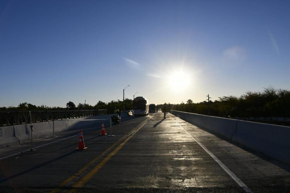 Nuevo puente sobre el arroyo Agua Sucia, Sarandí del Yí