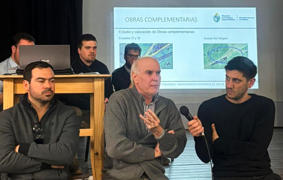 Se presentó en Vergara el plan de mantenimiento vial de las rutas 8, 17, 18 y 26 de Treinta y Tres
