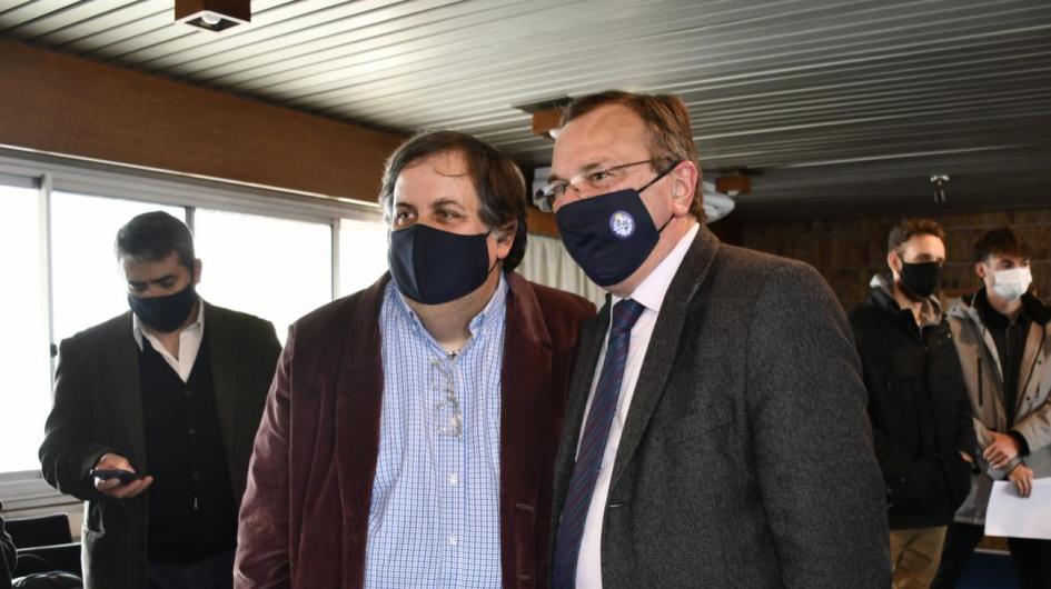 “Los convenios sociales son una herramienta exitosa” Ministro Falero junto con alcalde de Sauce Rubens Ottonello