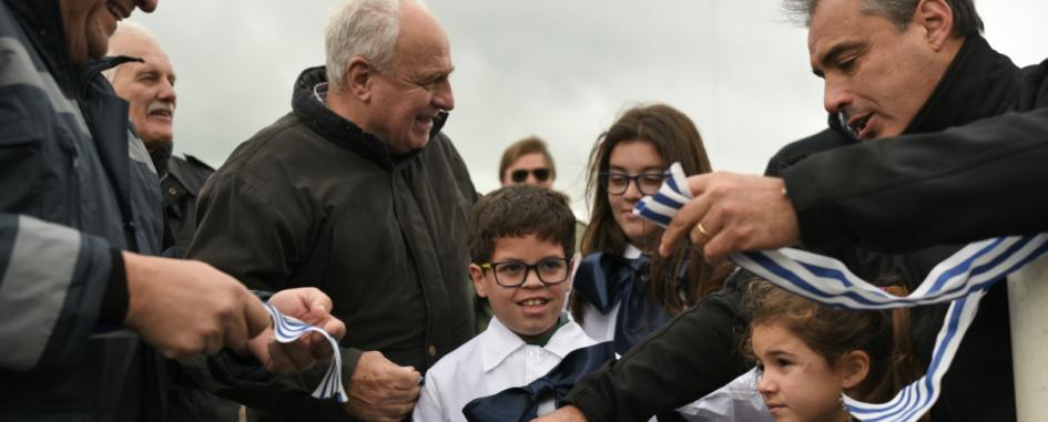 Ministro Rossi en inauguración de obra en acceso a Ombúes de Lavalle Ministro Rossi en inauguración de obra en acceso a Ombúes de Lavalle