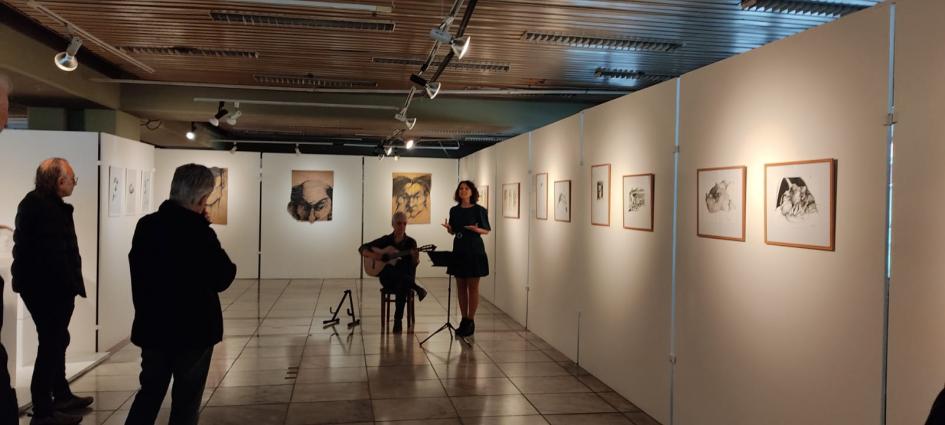 Muestra "Placeres Sordideces Penurias" Actuación musical en la inauguración de la muestra