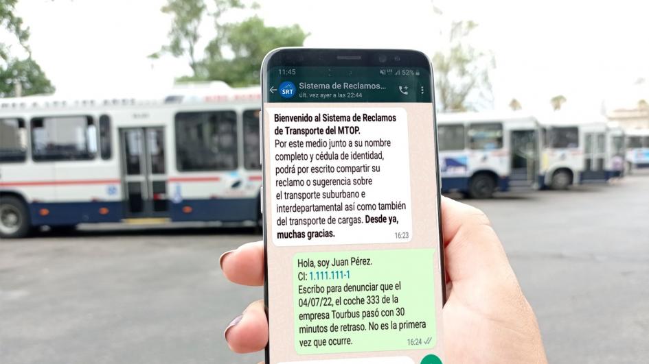 Sistema de Reclamos del Transporte Celular con chat de Whatsapp