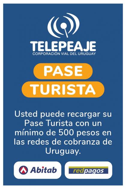 Pase turista - recarga mínima