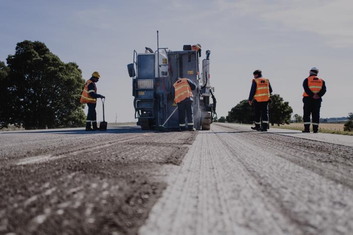 Ruta en obra