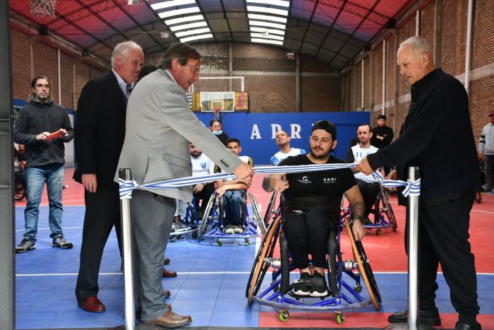 Inauguración de obras sociales en APRI