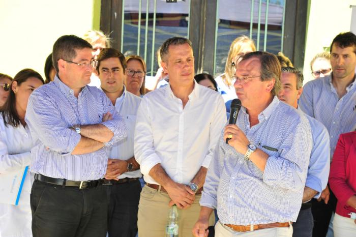 Avanzan las obras en el Centro Auxiliar de ASSE de Batlle y Ordóñez. Foto: Presidencia de la República Ministro Falero brinda su discurso junto a Presidente de ASSE e Intendente de Lavalleja