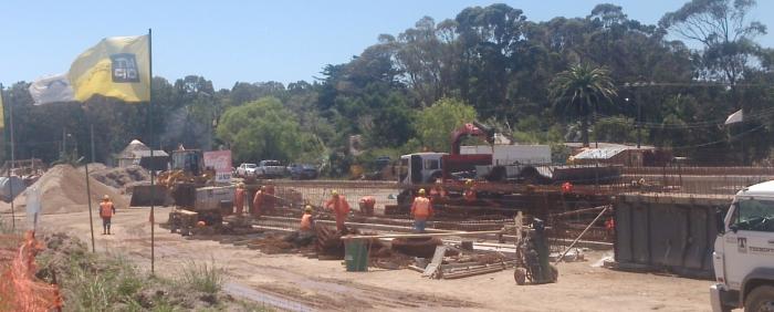 Construcción del nuevo puente sobre el Canal Andreoni
