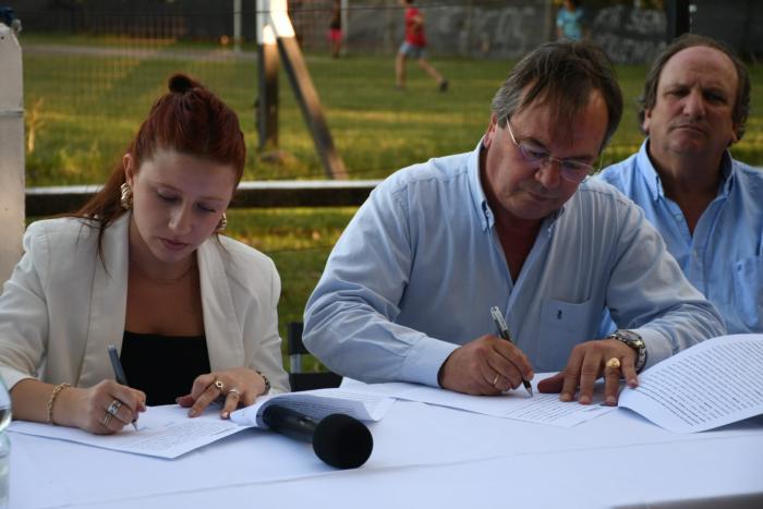 Firma de convenio social con el Club Wanderers Firma de convenio social con el Club Wanderers