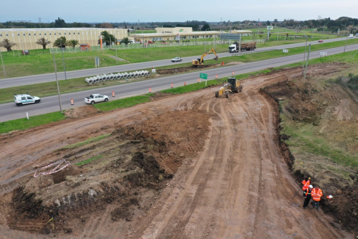 Inició la construcción de intercambiador en rutas 5 y 102