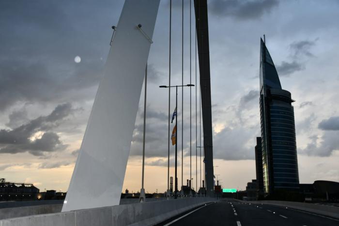 Inauguración viaducto en rambla portuaria