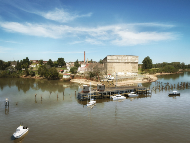 Reinicio de obras en el muelle del histórico Frigorífico Anglo Reinicio de obras en el muelle del histórico Frigorífico Anglo