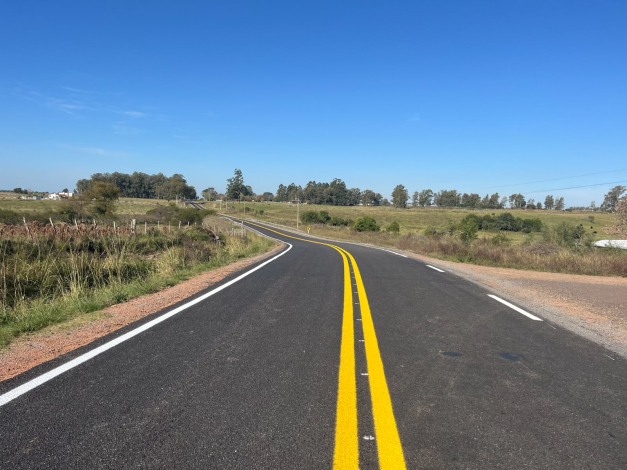 Avanzan las obras viales en la Ruta 31 Tacuarembó - Salto