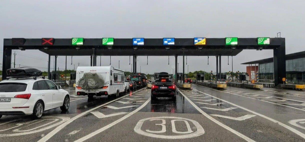 obras de modernización en Peaje Pando
