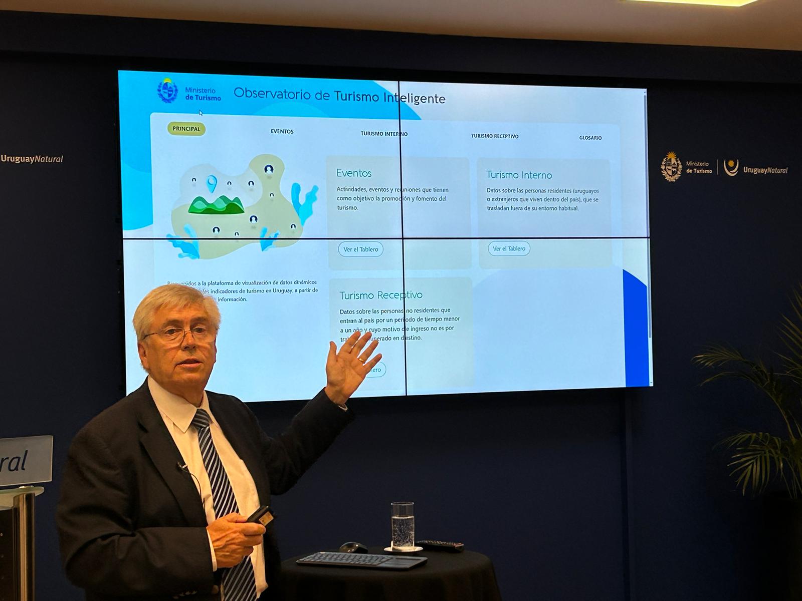 Presentación de datos estadísticos del año 2023, en el Ministerio de Turismo