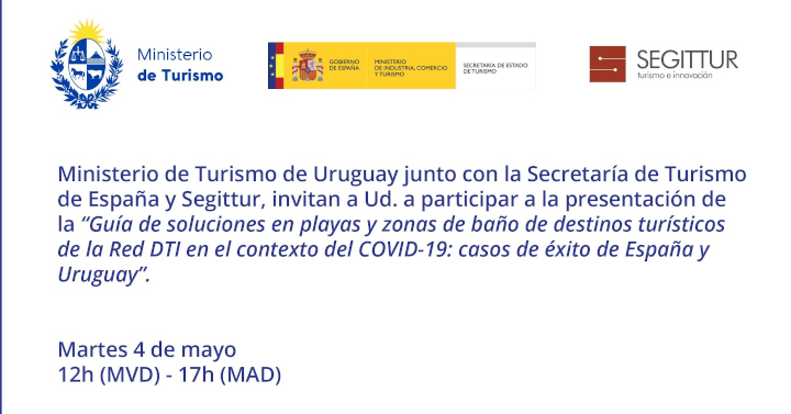 Invitación Ministerio de Turismo de Uruguay, Secretaría de Turismo de España y SEGITTUR