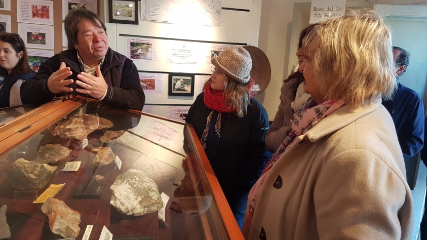 Kechichian en el Museo del Oro en Minas Corrales 