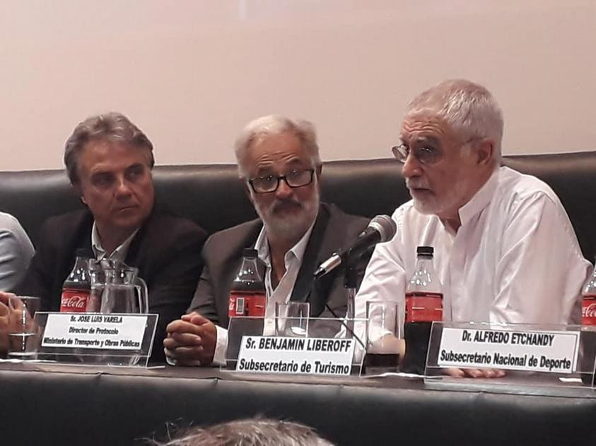 Ministro (I) de Turismo, Benjamín Liberoff en Museo del Fútbol