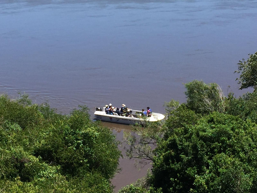 Vista al río desde Mangrullo de Franquía, Bella Unión