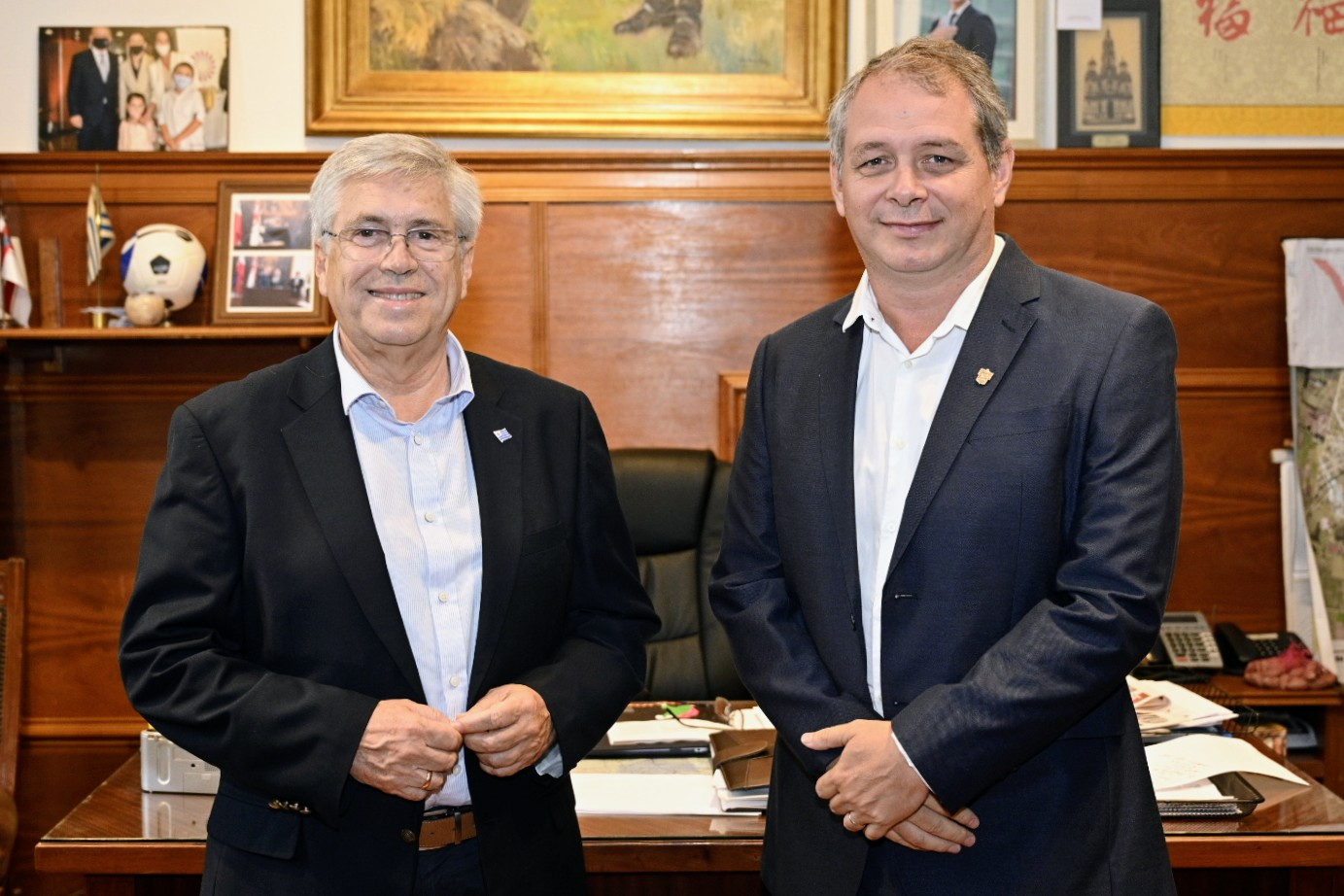 Ministro de Turismo, Tabaré Viera e Intendente de Florida, Guillermo López