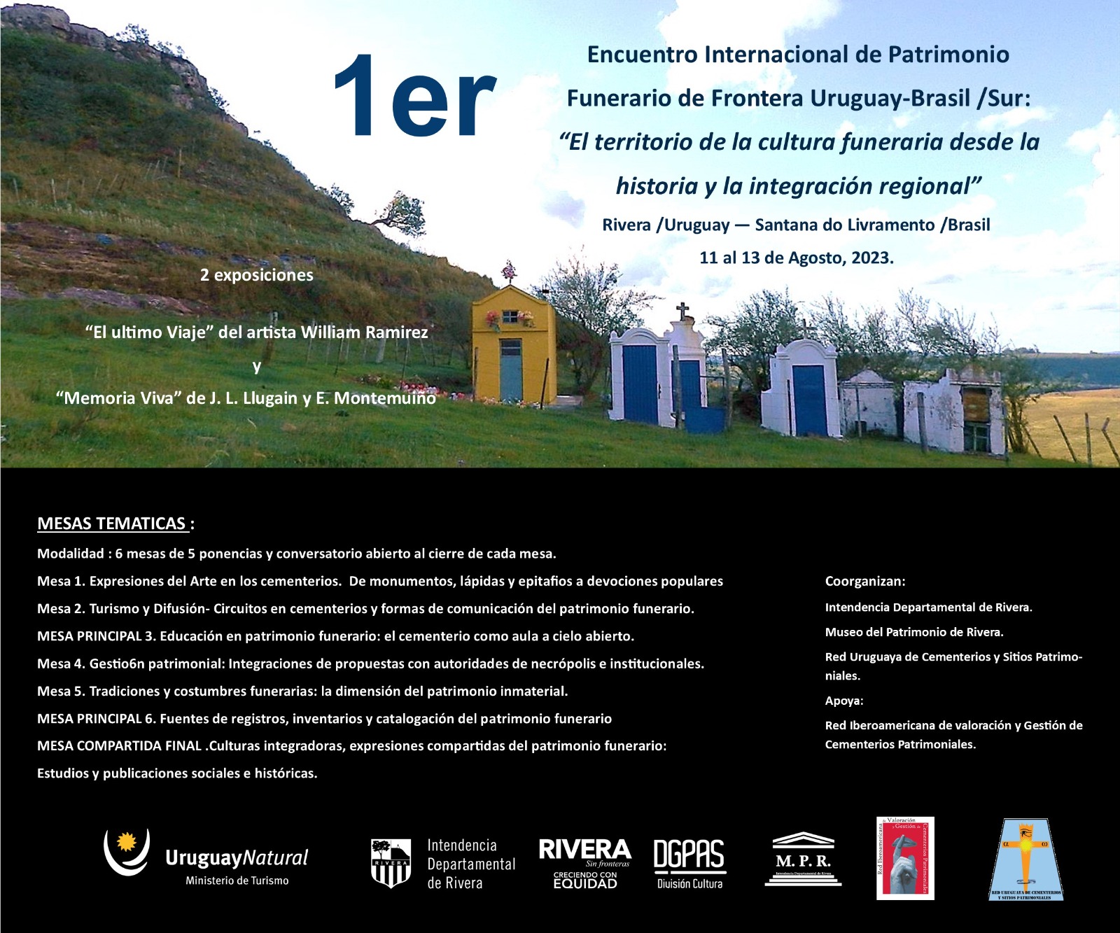 1º Encuentro Internacional de Patrimonio Funerario de Frontera en Rivera y Livramento