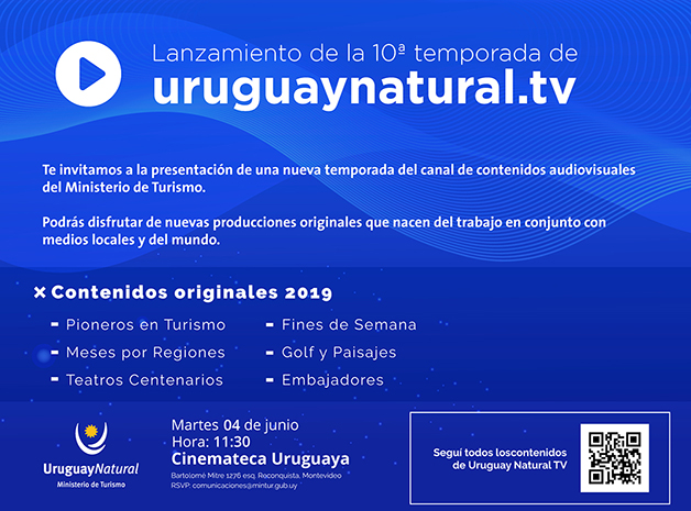 Lanzamiento Uruguay Natural, 4 de junio, 11:30 en Cinemateca Uruguaya