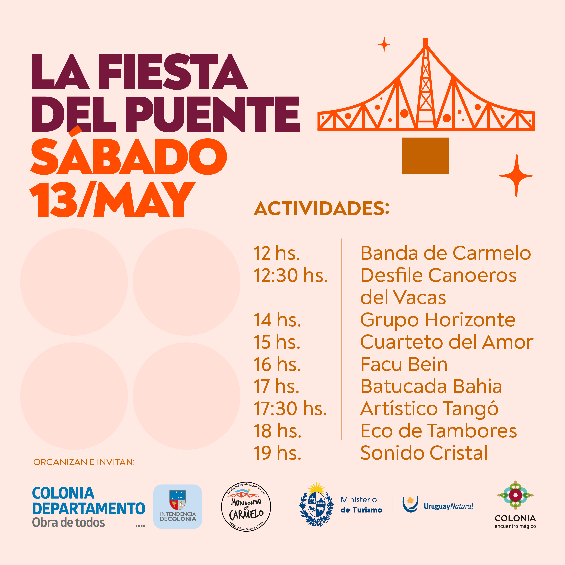Fiesta del Puente Carmelo, actividades