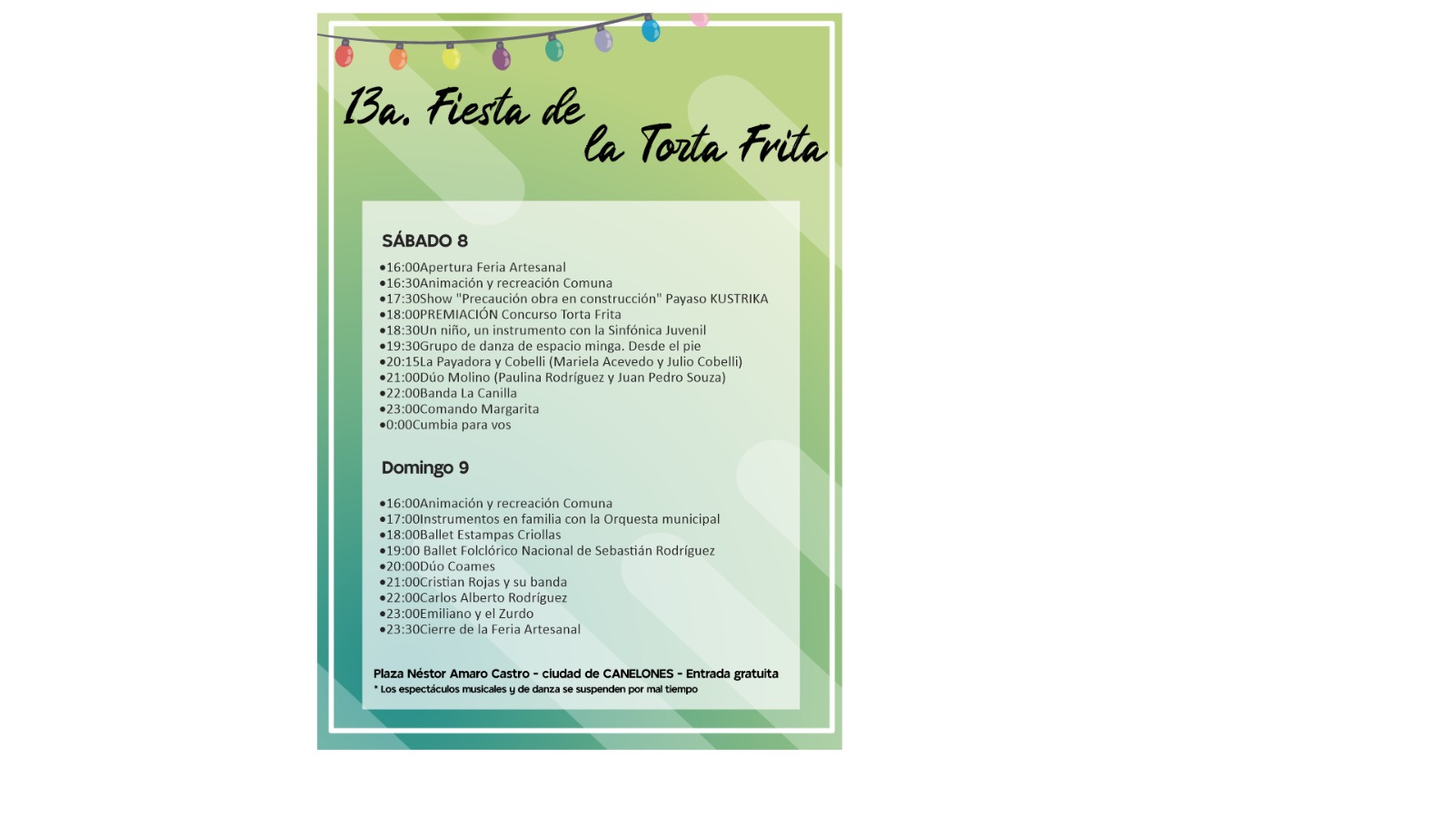 Grilla Fiesta de la Torta Frita