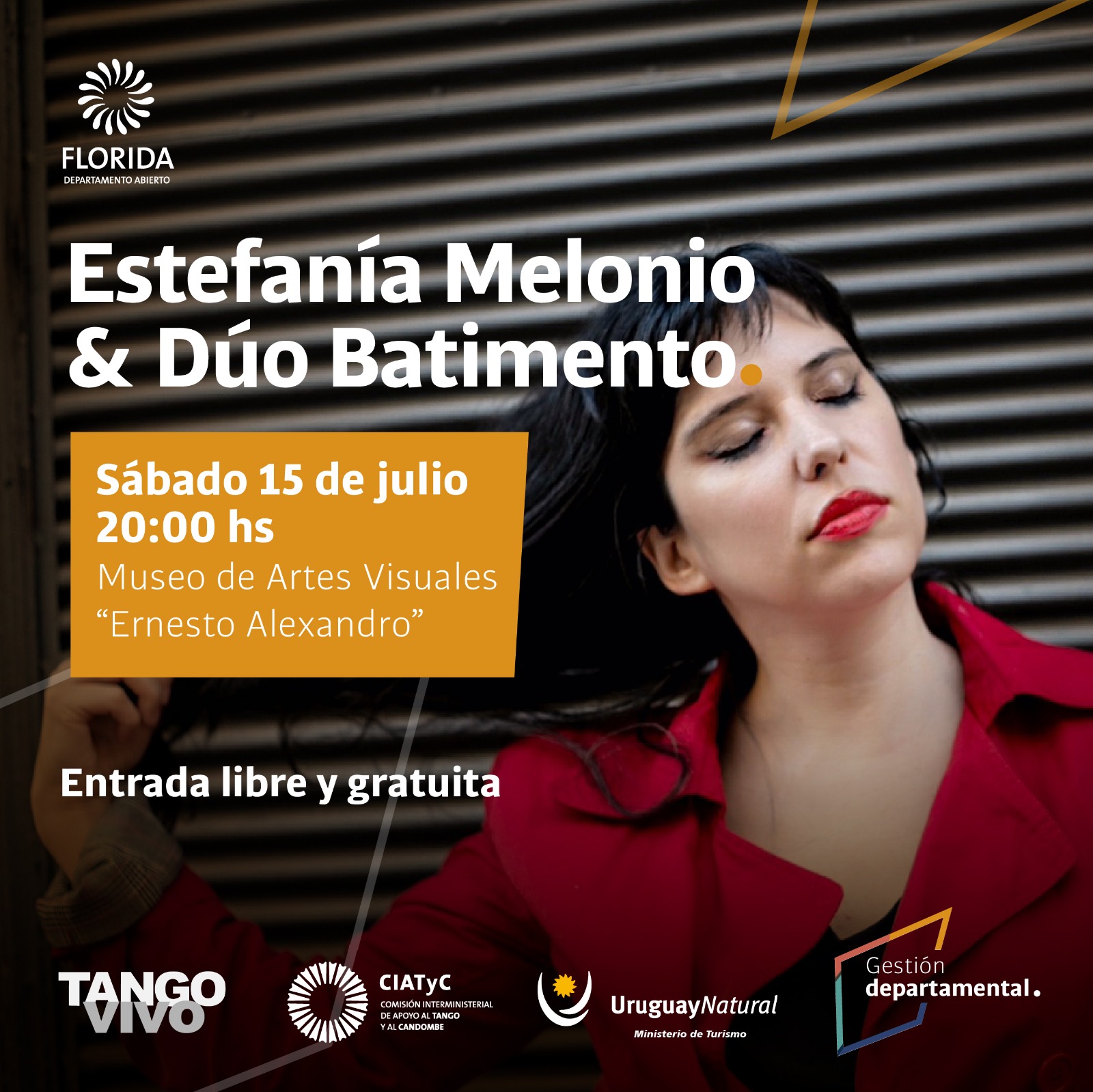 Estefanía Melonio y el dúo Batimento en el Museo de Artes Visuales a las 20:00 horas